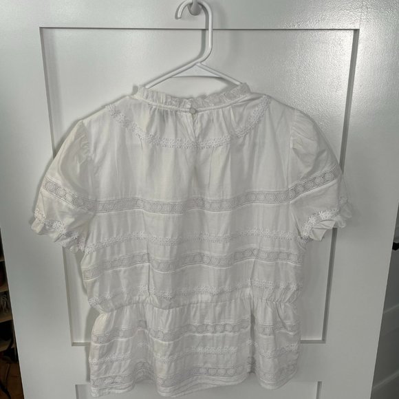 J Crew Puff Sleeve Shirt - Size Medium - Picture 4 of 6